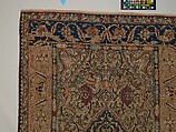 Carpet, Silk, metal wrapped thread; tapestry weave