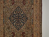 Carpet, Silk, metal wrapped thread; tapestry weave