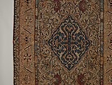 Carpet, Silk, metal wrapped thread; tapestry weave