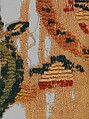 Textile Fragment, Wool, linen; plain weave, weft loop weave