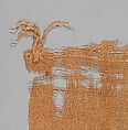 Textile Fragment, Wool, linen; plain weave, weft loop weave