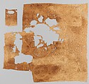 Textile Fragment, Wool, linen; plain weave, weft loop weave