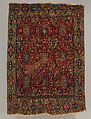 'Chessboard' Carpet, Animal hair (warp and pile), wool (weft); asymmetrically knotted pile