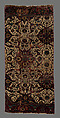 Carpet Fragment, Cotton (warp and weft), silk (weft), wool (pile); asymmetrically knotted pile