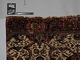 Carpet Fragment, Cotton (warp and weft), silk (weft), wool (pile); asymmetrically knotted pile