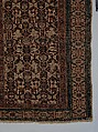 Kufesque-Border Lattice Shirvan Rug, Wool (warp, weft and pile); symmetrically knotted pile