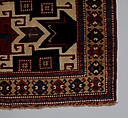 Star Kazak Carpet, Wool (warp, weft, and pile); symmetrically knotted pile