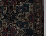 Star Kazak Carpet, Wool (warp, weft, and pile); symmetrically knotted pile