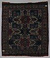 Star Kazak Carpet, Wool (warp, weft, and pile); symmetrically knotted pile