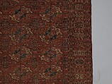 Tekke Main Carpet, Wool (warp), wool (weft and pile); asymmetrically knotted pile
