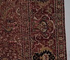 Carpet, Wool (warp, weft and pile); asymmetrically knotted pile
