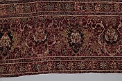 Carpet, Wool (warp, weft and pile); asymmetrically knotted pile