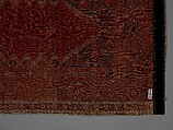 Prayer Rug with Inscription in Niche, Wool (warp, weft and pile); symmetrically knotted pile