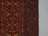 "Lotto" Carpet, Wool (warp, weft, and pile); symmetrically knotted pile