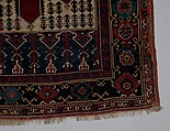 Carpet with Double-Ended Triple Niche, Wool (warp, weft, and pile); symmetrically knotted pile