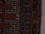 Carpet with Double-Ended Triple Niche, Wool (warp, weft, and pile); symmetrically knotted pile