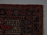 Carpet with Double-Ended Triple Niche, Wool (warp, weft, and pile); symmetrically knotted pile