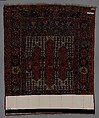 Carpet with Double-Ended Triple Niche, Wool (warp, weft, and pile); symmetrically knotted pile