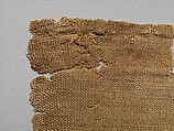 Fragment with the Head of a Figure, Wool, linen; plain weave, tapestry weave