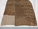 Riding Coat, Silk; weft-faced compound twill (samite)