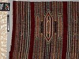 Kilim, Cotton, wool, and silk; slit-tapestry weave, brocaded