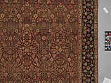 "Millefleur" Carpet, Cotton (warp and weft), wool (pile); asymmetrically knotted pile