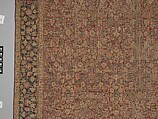 "Millefleur" Carpet, Cotton (warp and weft), wool (pile); asymmetrically knotted pile