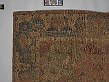 Carpet, Cotton (warp and weft), wool (pile); asymmetrically knotted pile