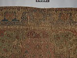 Carpet, Cotton (warp and weft), wool (pile); asymmetrically knotted pile