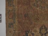 Carpet, Cotton (warp and weft), wool (pile); asymmetrically knotted pile