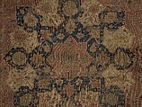 Carpet, Cotton (warp and weft), wool (pile); asymmetrically knotted pile