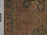 Carpet, Cotton (warp and weft), wool (pile); asymmetrically knotted pile