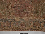 Carpet, Cotton (warp and weft), wool (pile); asymmetrically knotted pile