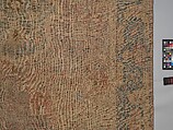 Carpet, Cotton (warp and weft), wool (pile); asymmetrically knotted pile