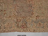 Carpet, Cotton (warp and weft), wool (pile); asymmetrically knotted pile