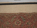 Carpet, Cotton (warp and weft), wool (pile); asymmetrically knotted pile