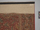 Carpet, Cotton (warp and weft), wool (pile); asymmetrically knotted pile