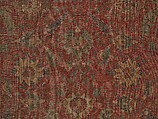 Carpet, Cotton (warp and weft), wool (pile); asymmetrically knotted pile