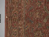 Carpet, Cotton (warp and weft), wool (pile); asymmetrically knotted pile