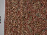 Carpet, Cotton (warp and weft), wool (pile); asymmetrically knotted pile
