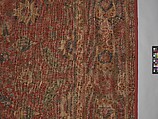 Carpet, Cotton (warp and weft), wool (pile); asymmetrically knotted pile