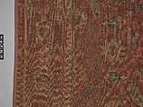 Carpet, Cotton (warp and weft), wool (pile); asymmetrically knotted pile