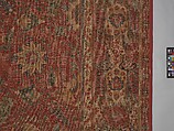 Carpet, Cotton (warp and weft), wool (pile); asymmetrically knotted pile