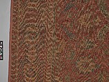 Carpet, Cotton (warp and weft), wool (pile); asymmetrically knotted pile