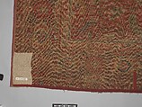 Carpet, Cotton (warp and weft), wool (pile); asymmetrically knotted pile