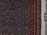 Carpet, Cotton (warp and weft) silk (pile); asymmetrically knotted pile