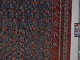 Carpet, Cotton (warp and weft) silk (pile); asymmetrically knotted pile