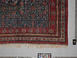 Carpet, Cotton (warp and weft) silk (pile); asymmetrically knotted pile