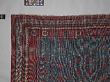 Carpet, Cotton (warp and weft) silk (pile); asymmetrically knotted pile