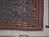 Carpet, Cotton (warp and weft) silk (pile); asymmetrically knotted pile